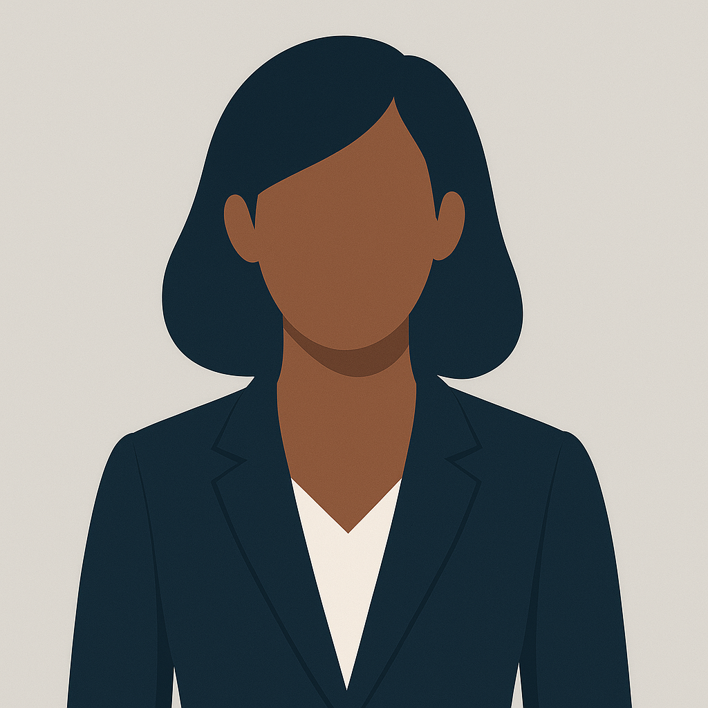 Stylised illustration of a professional leader